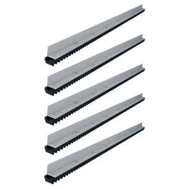 Imagem de kit 5 Cremalheira Aluminio Gomos Nylon P/ portão deslizante - Intelbra
