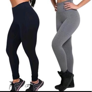 Imagem de Kit 2 calças legguing feminina ginastica grossa dia a dia - M&K Shop, 