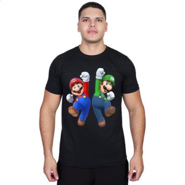 Imagem de Camiseta Super Mario Gamer Personalização Envio Imediato Top - Cassio 