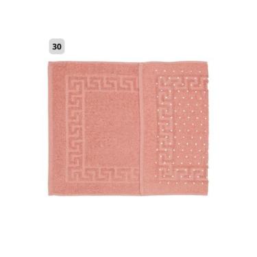 Imagem de Piso de Banheiro Emborrachado Grosso 100% Algodão MAFRATEX, Rosê