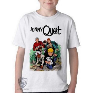 Imagem de Camiseta Infantil ou adulto Jonny Quest selva Blusa Criança todos tama