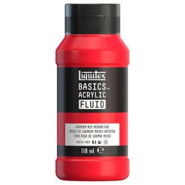 Imagem de Tinta acrilica basics fluid 118ml liquitex escolha a cor, 386 CADMIUM 