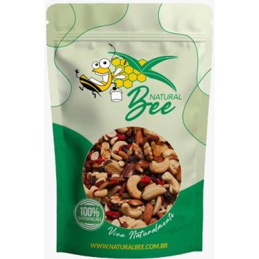 Imagem de Mix Castanhas Amendoas Nozes Avelas Amendoins E Frutas Secas1kg - Natu