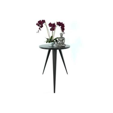 Imagem de Mesinha Lateral Sala Quarto De Canto Redonda P.P - Unidas