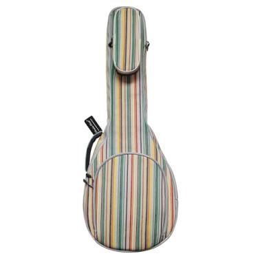 Imagem de MUSIC FIRST Design original 0,65" (16 mm) de lona acolchoada estilo Havaí 5 cordas Banjo Case, Banjo Gig Bag (adequado para comprimento total 96.5 cm / 96 ~ 97 cm banjo de tamanho completo)