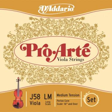 Imagem de Cordão D 'Addario J58 LM B10 Long Pro Arte – Viola Médio Pacote com 10