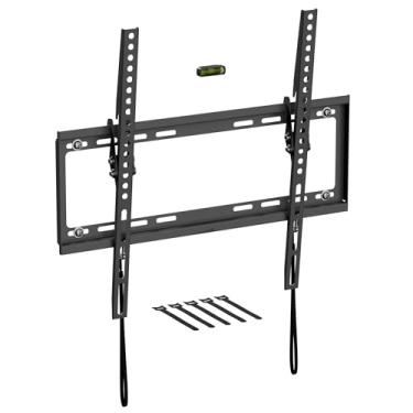 Imagem de D-Line Suporte de parede de TV para TVs de 32 a 70 polegadas, suporte de parede de TV inclinado de baixo perfil com nível de bolha, suporte de TV fino inclinado - VESA 200 x 200 mm - 400 x 400 mm,