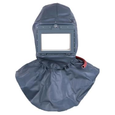 Imagem de Amagogo Protetor de Jateador de Areia Equipamento Capuz de Jateamento de Areia Acessórios Respiráveis Proteção para Marcenaria Capacetes de Jateamento de