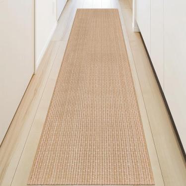 Imagem de Fixseed Tapete de corredor Boho Trançado Tapetes 3'x10' Bege Longo Algodão Lavável Tapete Runner para Cozinha/Entrada/Quarto/Banheiro/Sala de Estar/Lavanderia/Tapetes de Casa de Fazenda Interior ao Ar
