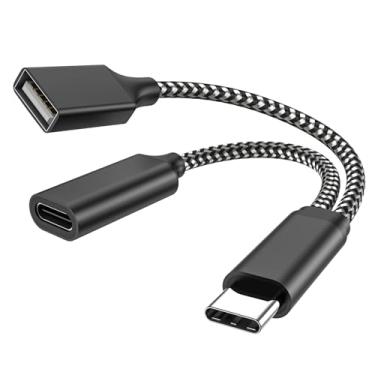 Imagem de Adaptador de telefone USB C OTG porta de carregamento USB C, com adaptador Pd 18w compatível com Samsung Galaxy S20+, Switch, Google Chromecast e Google TV 2020 Pi KVM, impressora 3D