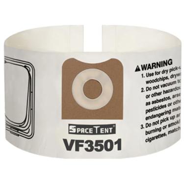 Imagem de Pacote com 6 sacos de filtro VF3501, compatíveis com sacos de pó Ridgid de 4 galões/sacos de vácuo seco para oficina, sacos de poeira fina número de peça RIDGID VF3501 / WORKSHOP WS32045F