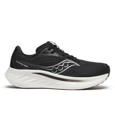 Imagem de Saucony Tênis feminino Ride 18, Preto/branco, 5 Wide