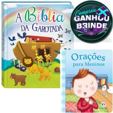 Imagem de Combo Bíblia Da Garotada Capa Dura Almofadada Bíblia Infantil + Livro 