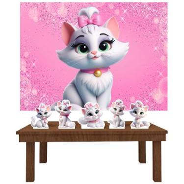 Imagem de Kit Prata Gata Marie 3D -IMPAKTO VISUAL