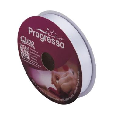 Imagem de Fita de Cetim Progresso 22mm 50 Mts Branco 201