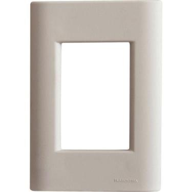 Imagem de Placa 3 Postos 4x2 Tramontina Giz Fendi Sem Suporte Tramontina