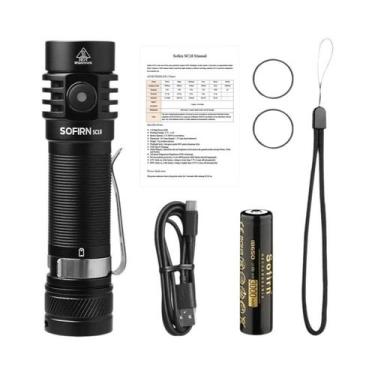 Imagem de Lanterna Recarregável Sofirn SC18 EDC - 1800lm, LED SST40, USB-C, 1865