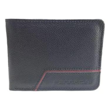 Imagem de Carteira De Couro Ferracini Masculina CF394, Preto, Ruby, UN