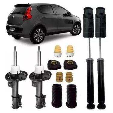 Imagem de 4 Amortecedor 4 Kits Suspensão Palio Atractrive - millenium
