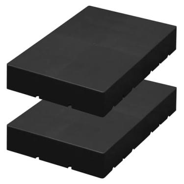 Imagem de Jeracino 2 peças de paletes de plástico, paletes de piso à prova d'água leve à prova de umidade, almofada de armazenamento de emenda de encaixe, aplicável a ambientes internos e externos, garagens,