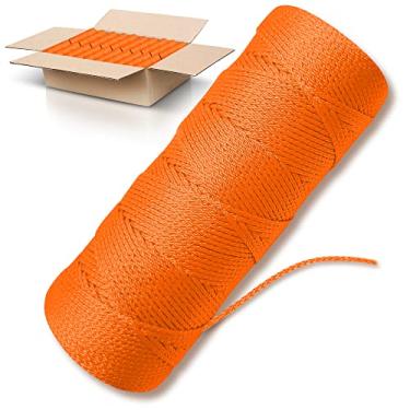Imagem de ACE Supply Linha De Corda Orange Mason Line - Pacote Com 36 Rolos - Corda De Nylon Trançada Nº 18 - Comprimento De 1000 Pés Por Rolo - Fio De Nylon Para Ferramentas De Jardinagem Ou Alvenaria - Cord
