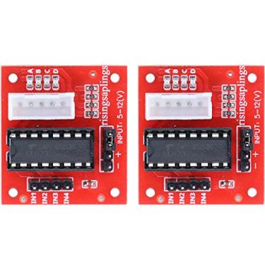Imagem de risingsaplings 2 peças ULN2003 ULN2003AN Módulo de placa de driver de motor de passo para Arduino 28BYJ-48 5V 12V