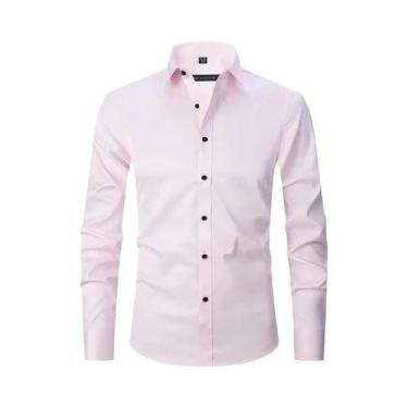 Imagem de Camisa Social Masculina Branca 6XL - Manga Longa, Casual, Outono/Inver
