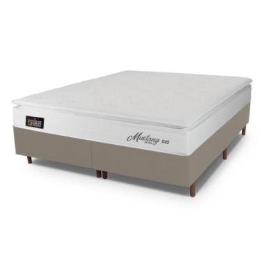 Imagem de Cama Box Queen Hellen Mustang Espuma D45 Pillow Top Branco - HELLEN ES