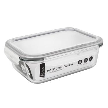 Imagem de Pote em Borossilicato 1L Tampa com Trava - A\CASA