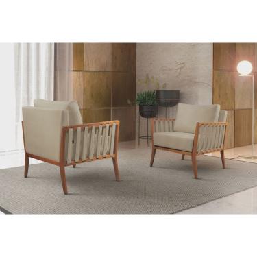 Imagem de Poltrona Decorativa Madeira Maciça Helena