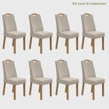 Imagem de Conjunto com 8 Cadeiras para Sala de Jantar Vênus