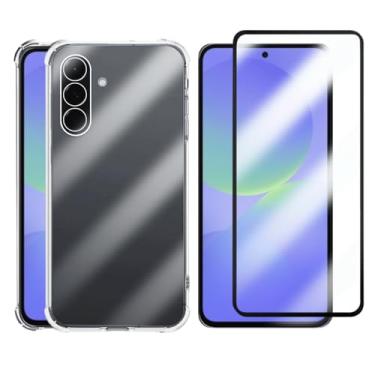 Imagem de Capa Protetora Transparente Anti-Impacto com Película de Vidro 3D Compatível Samsung Galaxy A36 5G