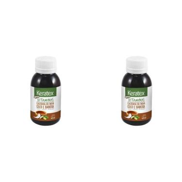 Imagem de Kit 2 Und Óleo Capilar Keratex Bomba De Vitamina Coco E Babosa 60ml - 