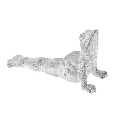 Imagem de Sumnacon Batente de porta de sapo fofo de ferro fundido - Rolha de porta de piso resistente, evita furos, cunha de batente de porta de ferro vintage para pátio, quintal, jardim, quinta, escritório