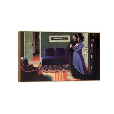 Imagem de MUHJDYC Felix Vallotton Impressão de pintura famosa em tela - quadros de moldura de madeira decoração de parede - arte de parede para sala de estar quarto casa (visita) V 30x50cm-12x19in