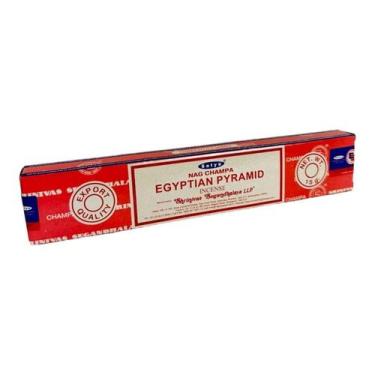 Imagem de Incenso Massala Egyptian Pyramid Indiano Satya Caixa 12 Var - Lua Míst