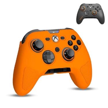 Imagem de FIOPAZ for Scuf Valor Pro Controller Silicone Case, Soft Skin Cover Compatible with Scuf - Valor Pro Controller, Drop, Dust and Scratch Resistant Protector Case, Orange