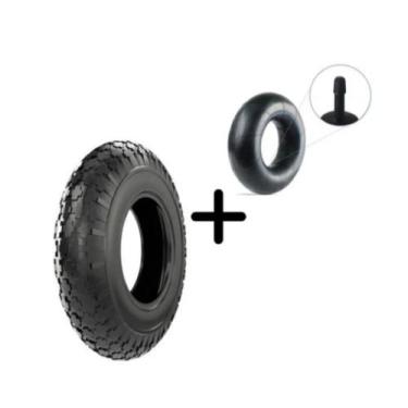 Imagem de Kit Pneu 3.25-8 + Câmara De Ar Para Carriola e Carrinho De Mão - CARGO