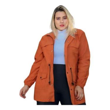 Imagem de Jaqueta Parka Feminina Com Bolsos Modelo Grande Plus Size - Bucci Bout