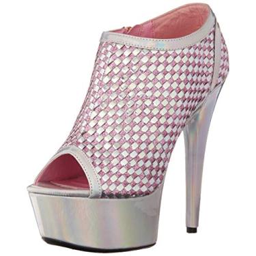 Imagem de Ellie Shoes Bota feminina 609-jaclyn Fashion, Prata, 10