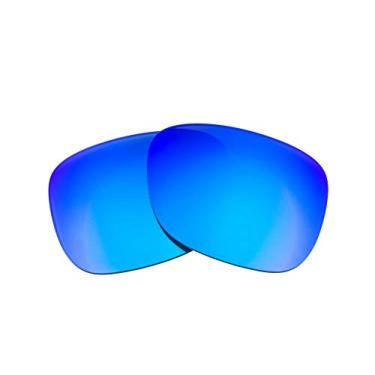 Imagem de Lentes de reposição polarizadas para óculos de sol Rayban Justin RB4165 (54 mm) - fabricadas nos EUA -, Cinza polarizado com espelho azul, 54mm