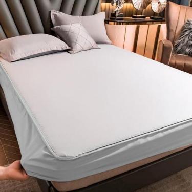 Imagem de Capa de Colchão Impermeável Slip com Elástico Antiácaro e Antialérgico
