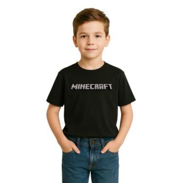 Imagem de Camiseta Infantil Menino Minecraft Algodão Lançamento Imperdível - Agi