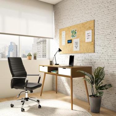 Imagem de Cadeira de Escritório Diretor Giratória Beyond Office Preta - Mobly