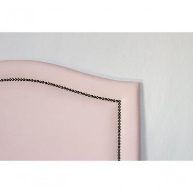 Imagem de Cabeceira Solteiro 90x60 Courino Rosa Tachas Fumê