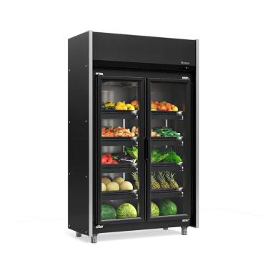 Imagem de Refrigerador Expositor Vertical 820 Litros Preto 220v Gelopar Geas-2p Lb