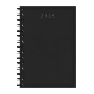Imagem de Agenda Diária Espiral Cristal 2025 13,8 X 20cm Redoma Preto