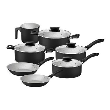 Imagem de Jogo De Panelas Tramontina Linz 28299006 Preto Preto 28299006