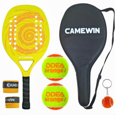 Imagem de Raquete Beach Tennis Camewin C/ 2 bolinhas + Brindes