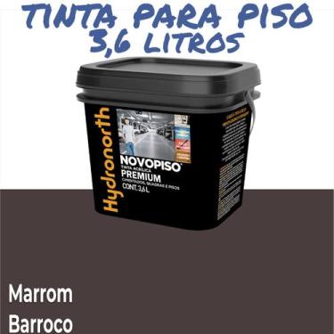 Imagem de Tinta Piso NovoPiso Galão 3,6 Litros Diversas Cores Hydronorth, Marrom